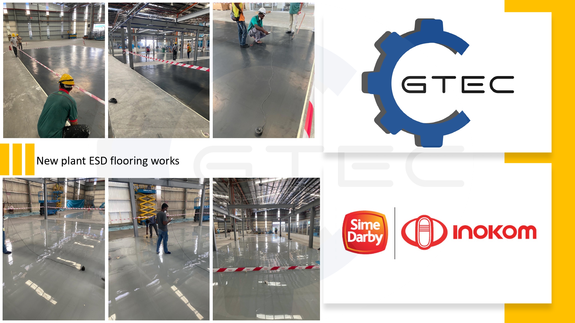 New plant ESD flooring works
